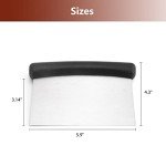 Bench Scraper Cutter, Stainless Steel Multipurpose Cutting Kitchen Tool Chopper for Dough Pastry Baking Pasta Pizza, Basic Version