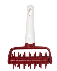 Pizza Dough Docker Docker Dough Bubble killer Time-Saver Pizza Dough Roller Docker Dough Blistering Killer (Red) (a)