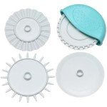 Pastry Cutter Wheel, 4Pcs Pizza Cutter Wheel, Dough Divider Pastry Knife Baking Cutter, Dough Cutter Roller, DIY Pie Crust Cutte Baking Cooking Tool
