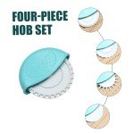 Pastry Cutter Wheel, 4Pcs Pizza Cutter Wheel, Dough Divider Pastry Knife Baking Cutter, Dough Cutter Roller, DIY Pie Crust Cutte Baking Cooking Tool