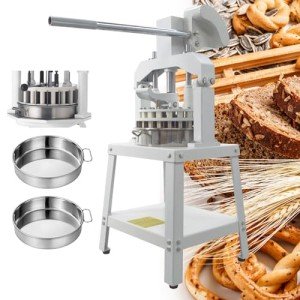 INTSUPERMAI Dough Divider Rounder Machine 30Pcs Manual Hydraulic Dough Divider Pizza Bread Bakery Dough Cutting Machine