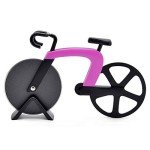 Creative Bicycle Shape Stainless Steel Pizza Cutter, Dough Divider Wheel Slicer Pizza Cutter Wheel Slicer(pink)