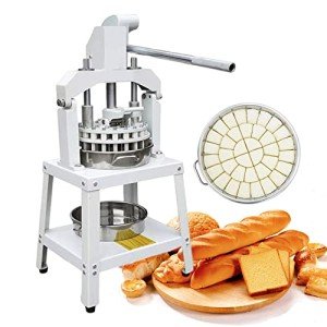INTBUYING Manual Dough Divider Cutter Machine 36pcs Dough Dividing Cutting Machine Pastry Cutter Dough Lump Spacer Hand Press Pizza Dough Fillings Divider Stainless Steel Bakery Machine 30g-160g