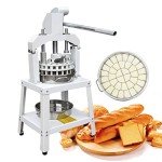 INTBUYING Manual Dough Divider Cutter Machine 36pcs Dough Dividing Cutting Machine Pastry Cutter Dough Lump Spacer Hand Press Pizza Dough Fillings Divider Stainless Steel Bakery Machine 30g-160g