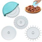 Pastry Cutter Wheel, 4Pcs Pizza Cutter Wheel, Dough Divider Pastry Knife Baking Cutter, Dough Cutter Roller, DIY Pie Crust Cutte Baking Cooking Tool