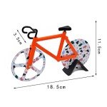 Hoshen Creative Bicycle Shape Pizza Cutter, Dough Divider, Stainless Steel Pizza Cutter Wheel, Biscuit Cutter, 1 Piece, Rose Gold