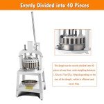 INTSUPERMAI Dough Divider Rounder Machine 30Pcs Manual Hydraulic Dough Divider Pizza Bread Bakery Dough Cutting Machine