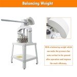 INTSUPERMAI Dough Divider Rounder Machine 30Pcs Manual Hydraulic Dough Divider Pizza Bread Bakery Dough Cutting Machine
