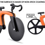 Creative Bicycle Shape Stainless Steel Pizza Cutter, Dough Divider Wheel Slicer Pizza Cutter Wheel Slicer(pink)