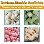 TXMACHINE 6 molds Dough Divider Rounder Commercial Dough Equal Divider Cutter Cutting Machine automatic Pizza Dough cutters for Bakery restaurant shop store hotel (110V/60HZ, 2.82-10.58OZ/80-300g)