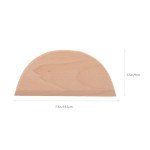 Hemoton 2pcs Dough Scraper Wooden Dough Divider Bread Scraper Cake Pastry Pizza Cutter Slicer Kitchen Utensil for Cooking Baking Semicircle Trapezoid