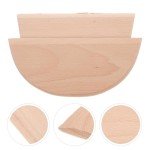 Hemoton 2pcs Dough Scraper Wooden Dough Divider Bread Scraper Cake Pastry Pizza Cutter Slicer Kitchen Utensil for Cooking Baking Semicircle Trapezoid