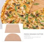 Hemoton 2pcs Dough Scraper Wooden Dough Divider Bread Scraper Cake Pastry Pizza Cutter Slicer Kitchen Utensil for Cooking Baking Semicircle Trapezoid