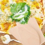 Hemoton 2pcs Dough Scraper Wooden Dough Divider Bread Scraper Cake Pastry Pizza Cutter Slicer Kitchen Utensil for Cooking Baking Semicircle Trapezoid