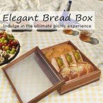 cenleoha 16”x12”Pizza Dough Proofing Box with Clear Lid, Acacia Wood Proofing Container with Silicone Spatula & Anti-slip Pads, Wooden Bread Fermentation Holder, Stackable Bread Box & Storage Bin