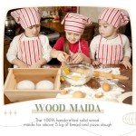 Juexica Tradition Wooden Pizza Dough Proofing Box with Lid Handle 16 x 13 Inch Pizza Dough Proofing Container Tray for Kitchen Homemade Pizza Bread Making Accessories Storage, Natural