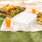 Lawei 3 Pack Pizza Dough Proofing Box, 14 x 10 Inch Dough Trays with Lid and Handle for Pizza, Stackable Pizza Bread Fermentation Storage Containers, Translucent Box with Cover Dough Tray, BPA Free