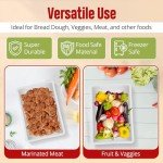 YAANI Pizza Dough Proofing Box Set, Pack of 2 Stackable Bread Proofing Box with Lids, Pizza Wheel, Dough Whisk, Dough Scraper, Perfect for Pizza Dough, Sourdough, Food Storage Container