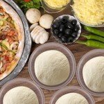 LIANGMIDA Pizza Dough Proofing Box - Set of 12 Stackable Dough Proofing Container with Lid for Family Size Dough