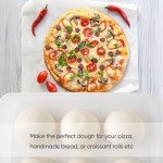 EIHFHIE 2 PCS Pizza Dough Proofing Box With Convenient Carry Handle,14 x 11-Inch, Large Capacity Pizza Dough Containers,Household Pizza Dough Tray,BPA FREE