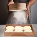 11x14 inch Wooden Pizza Dough Proofing Box With Lid Dough Spatula Wood Proofing Container Pizza Dough Tray Fits 4-6 Dough Balls For Home Restaurant Kitchen Baking Supplies