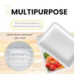 KUPIP Pizza Dough Proofing Box Commercial Quality with lid - 2 boxes and 2 lids Included. Stackable and Perfect to use as Pizza dough proofing container or bread proofing box (17.50 x 13 Inches)