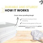KUPIP Pizza Dough Proofing Box Commercial Quality with lid - 2 boxes and 2 lids Included. Stackable and Perfect to use as Pizza dough proofing container or bread proofing box (17.50 x 13 Inches)