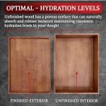 Wooden Pizza Dough Proofing Box, 16”x12” Pizza Dough Proofing Container with Lid and Handle for Home Kitchen Homemade Pizza Bread, Proofing Container Tray with Wooden Dough Spatula & Linen Bread Bag