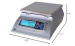 My Weigh KD-8000 Digital Food Scale, Stainless Steel, Silver