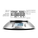 Etekcity Food Kitchen Scale with Bowl, Digital Weight Scale for Food Ounces and Grams, Cooking and Baking, Timer, and Temperature Sensor, 2.06 QT, Stainless Steel