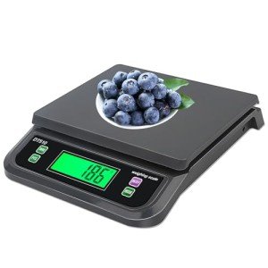 66LB 30kg Large Digital Kitchen Scale, with Tare and Prep Counting Scales Commercial Food Baking Bakery Scales LCD Display Adapter Included g/oz/lb/kg/tl/ct 6 Unit for Deli Meat pet Food LNXDMWMS
