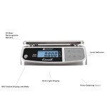 San Jamar Digital Food Scale, Battery Operated with 66 Pound Capacity for Cooking, Baking, Meal Prep, Diet Tracking, Stainless Steel, 6.82 Pounds, Silver