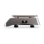 San Jamar Digital Food Scale, Battery Operated with 66 Pound Capacity for Cooking, Baking, Meal Prep, Diet Tracking, Stainless Steel, 6.82 Pounds, Silver