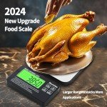 Savoriee Food Scale, 2024 Newly Split Designed 33lb Digital Kitchen Scale with 7 Units Tare Function & LCD Display,1g Precise Graduation Food Scale Weight for Baking/Cooking/Dieting/Meal Prep