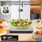 Savoriee Food Scale, 2024 Newly Split Designed 33lb Digital Kitchen Scale with 7 Units Tare Function & LCD Display,1g Precise Graduation Food Scale Weight for Baking/Cooking/Dieting/Meal Prep