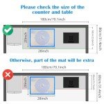 Nonstick Silicone Pastry Mat Extra Large with Measurements 28''By 20'' for Silicone Baking Mat, Counter Mat, Dough Rolling Mat,Fondant/Pie Crust Mat By Folksy Super Kitchen
