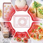 Silicone Pastry Mat Non Stick Silicone Baking Mats with Measurement 16" x 20" Non Slip Kneading Mat for Rolling Dough/Pizza/Fondant/Bread/Pie/Cookies/Pasta Kitchen Baking Supplies Tools, 1 Pack