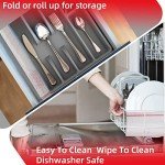 Silicone Pastry Mat Non Stick Silicone Baking Mats with Measurement 16" x 20" Non Slip Kneading Mat for Rolling Dough/Pizza/Fondant/Bread/Pie/Cookies/Pasta Kitchen Baking Supplies Tools, 1 Pack