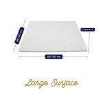 Ultra Cuisine Marble Cutting Board and Marble Pastry Board - Multifunctional Marble Slab - Perfect Marble Cheese Board, Marble Charcuterie Board, & Marble Serving Tray - Extra Large - Great Gift