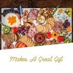 Ultra Cuisine Marble Cutting Board and Marble Pastry Board - Multifunctional Marble Slab - Perfect Marble Cheese Board, Marble Charcuterie Board, & Marble Serving Tray - Extra Large - Great Gift