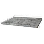 Premium Non-Stick Marble Pastry Cutting Board Slab 15 3/4" X 11 3/4” with No-Slip Rubber Feet.
