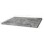 Premium Non-Stick Marble Pastry Cutting Board Slab 15 3/4" X 11 3/4” with No-Slip Rubber Feet.