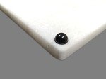 JEmarble Pastry Board 12x16 inch(Pearl White) with Non-Slip Rubber Feets for Stability Perfect for Keep the Dough Cool and Chocolate Tempering(Premium Quality)