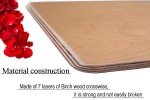 G.a HOMEFAVOR Natural Wood Pizza Peel with Handle, Large Pizza Paddle Spatula Cutting Board for Baking Homemade Pizza Bread and Cheese Serving Tray Oven or Grill Use - Set of 2, 16.5x11.8''