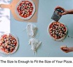 G.a HOMEFAVOR Natural Wood Pizza Peel with Handle, Large Pizza Paddle Spatula Cutting Board for Baking Homemade Pizza Bread and Cheese Serving Tray Oven or Grill Use - Set of 2, 16.5x11.8''