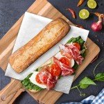 KOLWOVEN Acacia Wood Cutting Board 2 Pack with Handle, Wooden Charcuterie Board Large Paddle Carving Chopping Board Set, Serving Tray for Cheese Meat Fruit Pizza Bread Baking