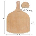 4 Pack Wooden Pizza Peel, 12 inch Premium Large Pizza Paddle Cutting Board for Pizza Oven, Stone, Pan or Grill, Pizza Spatula for Baking Bread and Cake Indoor&Outdoor