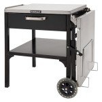 Cuisinart CPT-2150 Prep 'n Cook Outdoor Table & Grill Stand, Black/Stainless Steel