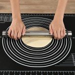 SUPER KITCHEN Non-slip Silicone Pastry Mat 28 x20 for Non Stick Baking Mats, Countertop Placemats, Dough Rolling Mat, Kneading/Fondant/Pie Crust Mat