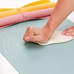 Extra Large Kitchen Silicone Pad, 23.6''x15.7'' Macaron Silicone Baking Mat, Thick Heat Resistant Mat Kneading Mat, Non Slip Non Stick Silicone Pastry Mats for Rolling Out Dough